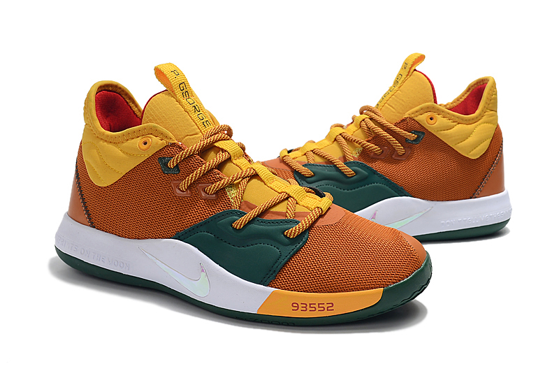 Nike Paul George 3 Brown Yellow Green - Click Image to Close